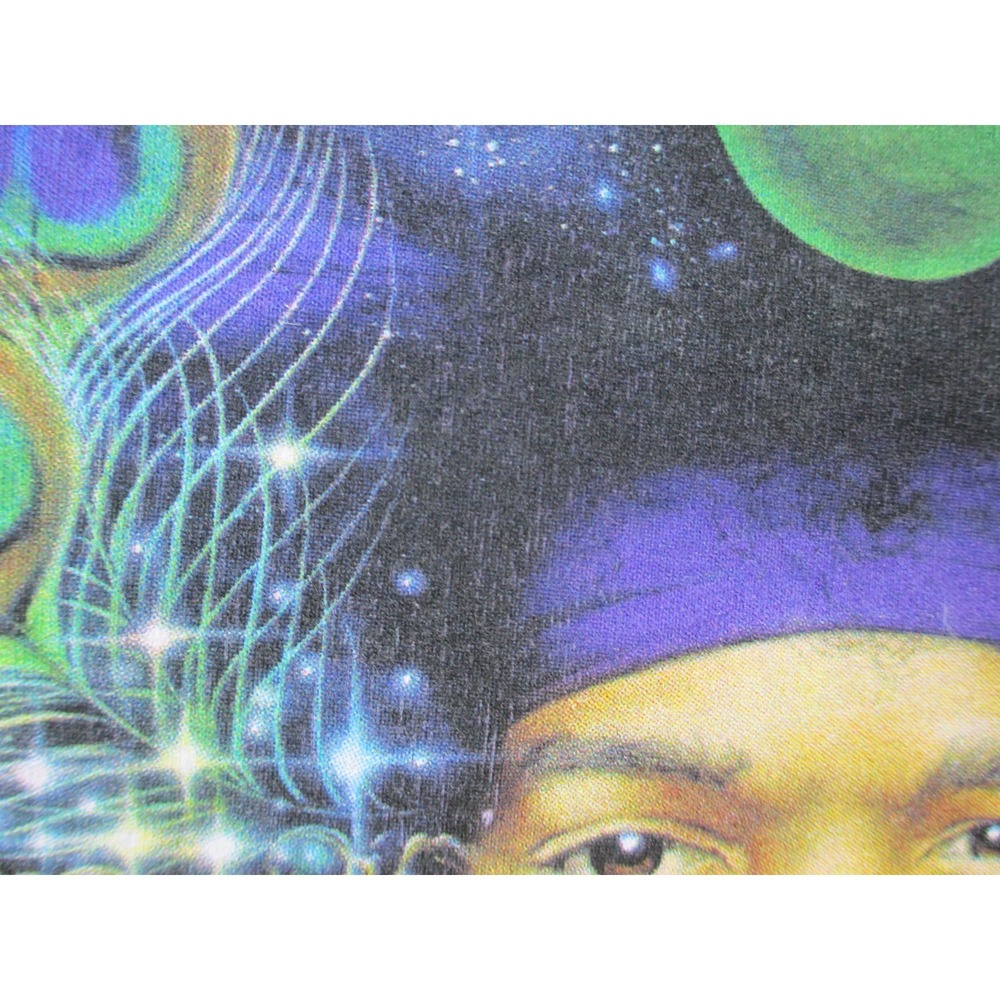 VINTAGE‎ Jimi Hendrix Shirt Mens Extra Large Blue Tie Dye Single Stitch Music* - Picture 6 of 13